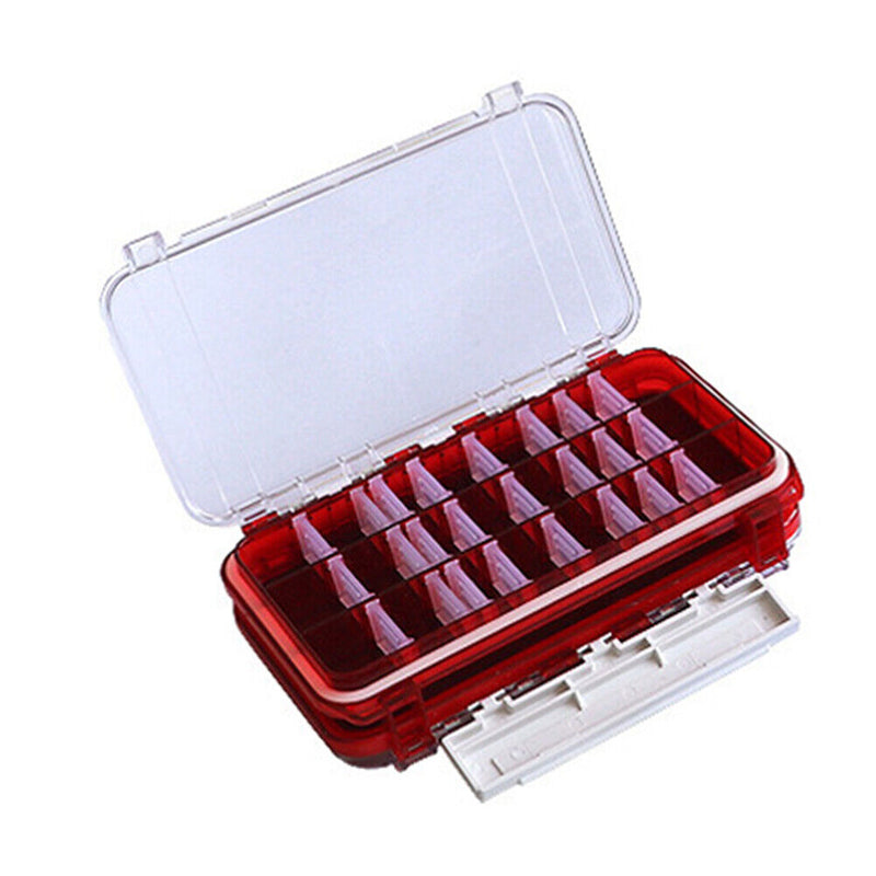 Double-Sided Removable Portable Fishing Tackle Box Waterproof Fishing Accessory