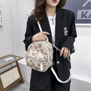 Fashion Flower Backpacks Nylon Girl Student Small School Bags Travel Rucksacks