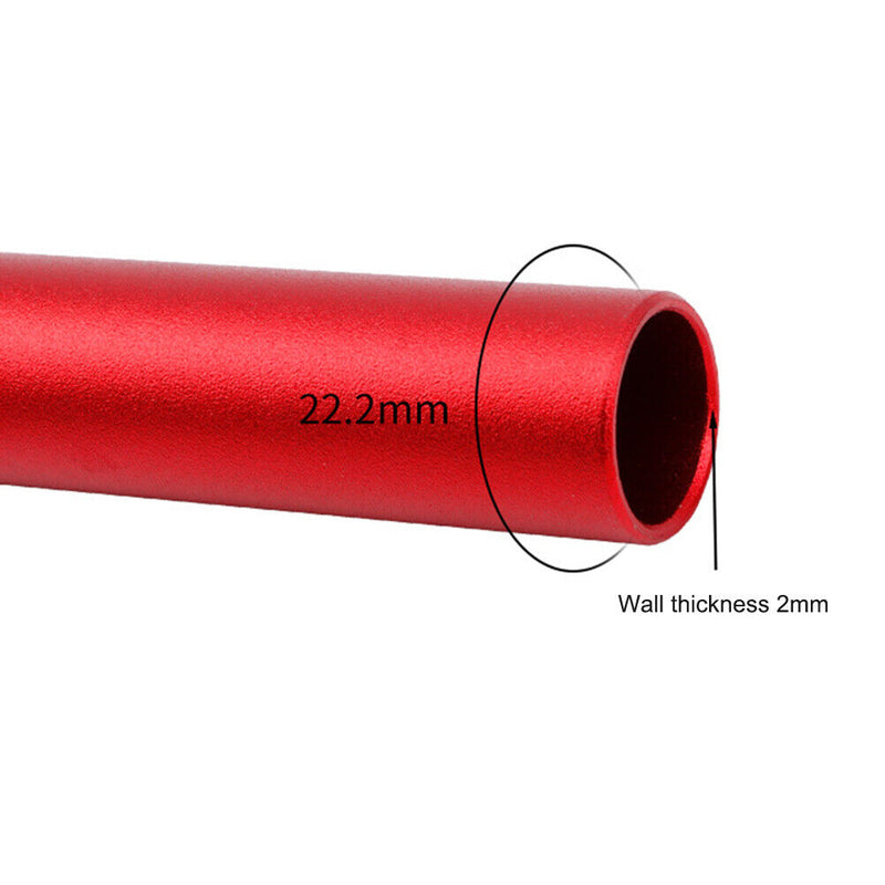 25.4x540mm MTB Bike Aluminum Alloy Handlebar Riser Bar Ultra Light (Red)