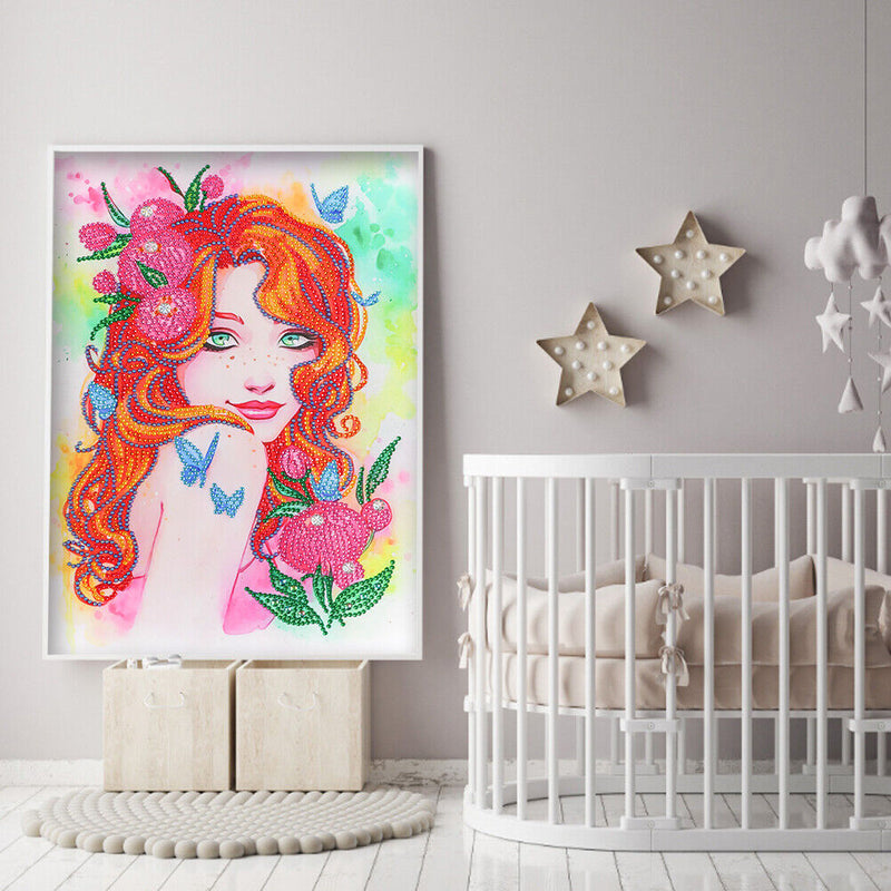 DIY Part Special Shape Diamond Painting Kit 5D beauty Drawing