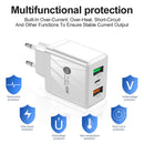 #A PD 25W + Dual QC3.0 Mobile Phone Wall Charging Chargers for Phone 13 Pro Xiao