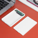 2.5 inch USB 3.0 Hard Disk Enclosure 6Gbps HDD SSD External Case (White)