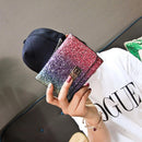 Gorgeous Women PU Coins Bag Short Small Clutch Wallets Purse(Lock)