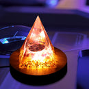 Wooden LED Lights Display Stand Holder Lamp Base Desktop Handicraft Art Ornament