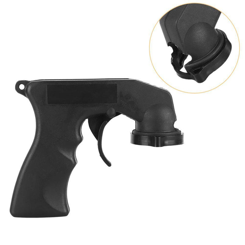 Car Paint Care Aerosol Spray Gun Adapter Handle with Grip Trigger Black Newly