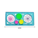 Flower Ruler Children Painting Student Hollow Ruler Y0M3 Set N3C5