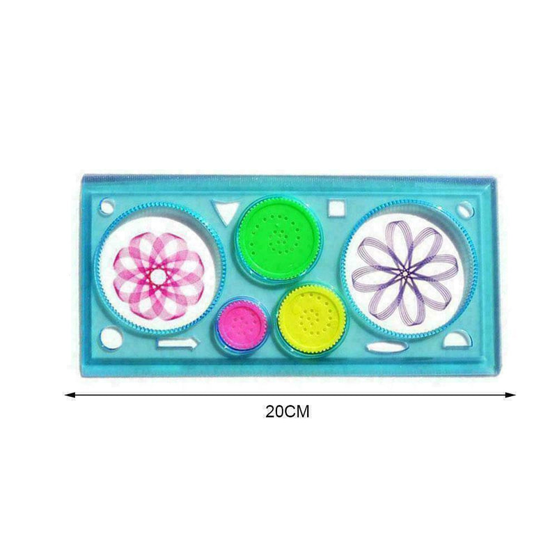 Flower Ruler Children Painting Student Hollow Ruler Y0M3 Set N3C5