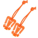 5pcs Molle Backpack Carabiner EDC Elastic Rope Webbing Fix Buckle (Orange) Newly