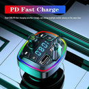 Car Wireless Bluetooth USB Car Fast Charger Adapter MP3 Transmitter Player E6B4