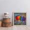Oil Paint By Numbers Colorful Bird Frameless Picture Craft Kit for Living R
