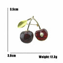 Cardigan Jewelry Pins Men Fruit Cherry Pins All-match Red Brooches Temperament