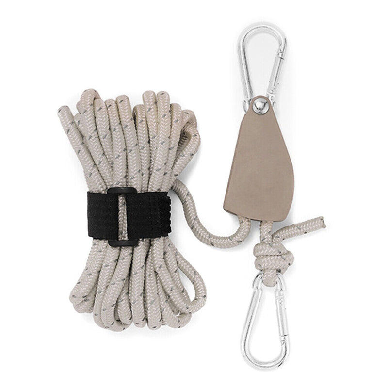4mm 4m Rope Fastener Reflective Awning Wind Rope Fastener Adjustable for Outdoor