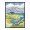 DIY Cotton Thread Highland Cottage Partial Cross Stitch Stamped Embroidery Craft