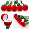 Wedding Valentine's Flower Red Rose Display Ring/Earrings/Pendant Jewelry Box