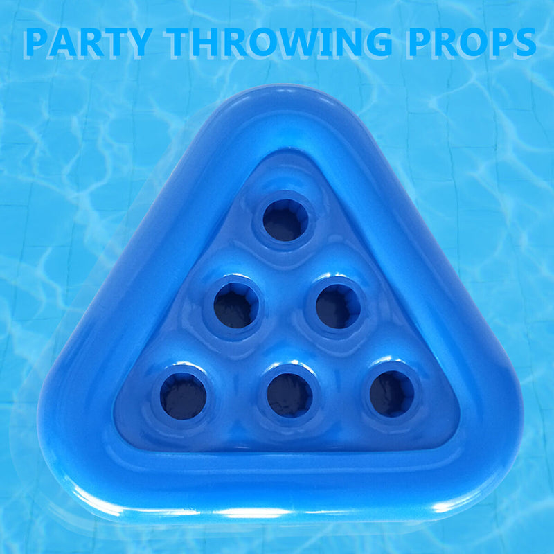 Floating Inflatable Triangle Drink Cup Holder Pool Floats Table Bar Tray Coaster