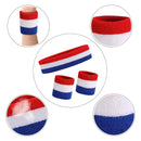 GOGO Sweatband Sets, 2 Wristbands & 1Headbands, 3 PCS July Set 4th of One H2H1