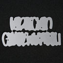 German Words Embossing Cutting Dies Carbon Steel DIY Scrapbooking Album Cards