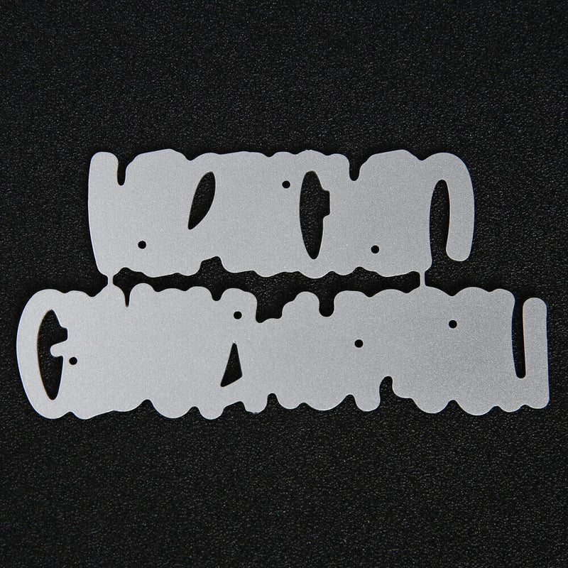 German Words Embossing Cutting Dies Carbon Steel DIY Scrapbooking Album Cards