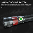 USB Super Bright Camping Lamp Zoom Torch Power Display Powerful LED Flashlight