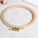 DIY Wooden Cross Stitch Frame Needlework Hoop Ring Embroidery Tool(12.5cm)