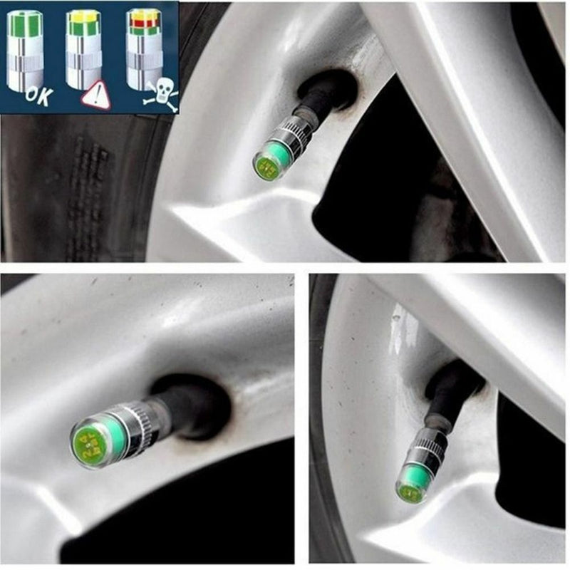 Visiable Warning Sensor Indicator Air Pressure Valve Stem Caps Tire Gauge