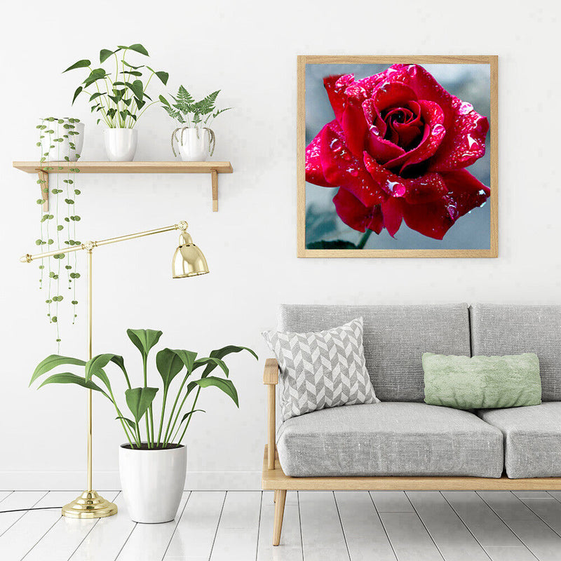 DIY Roses Diamond Painting Cross Stitch Embroidery Mosaic Kit Room Decor