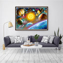 Powlance 5D DIY Full Drill Round Diamond Painting Embroidery Night Sky Cross Stitch