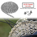 Foru-1 Bicycle Chain 116 Links 10/30 Speed MTB Mountain Bike Bike Steel Chain