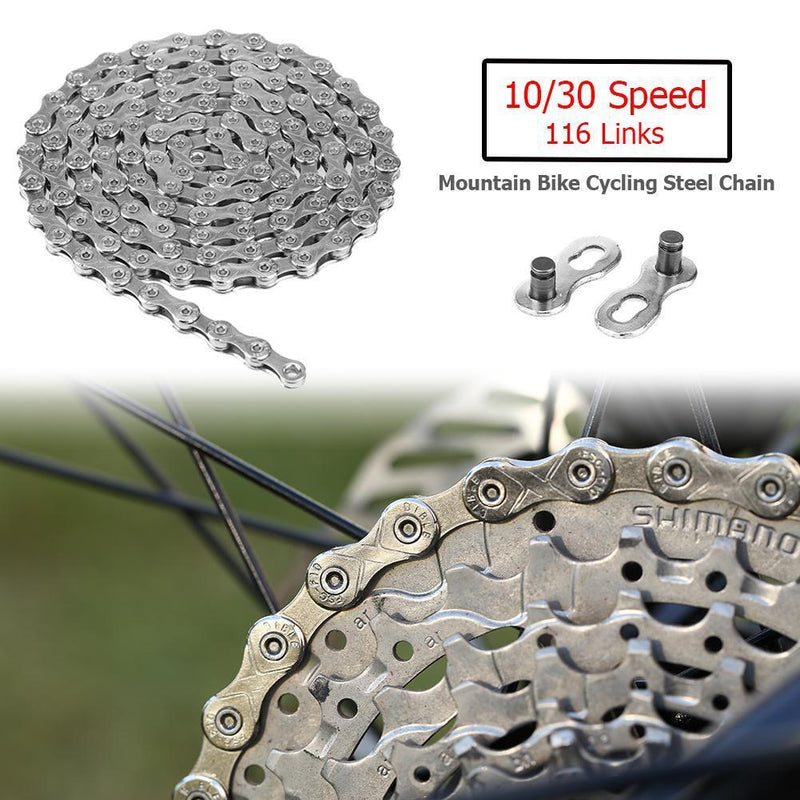 Foru-1 Bicycle Chain 116 Links 10/30 Speed MTB Mountain Bike Bike Steel Chain