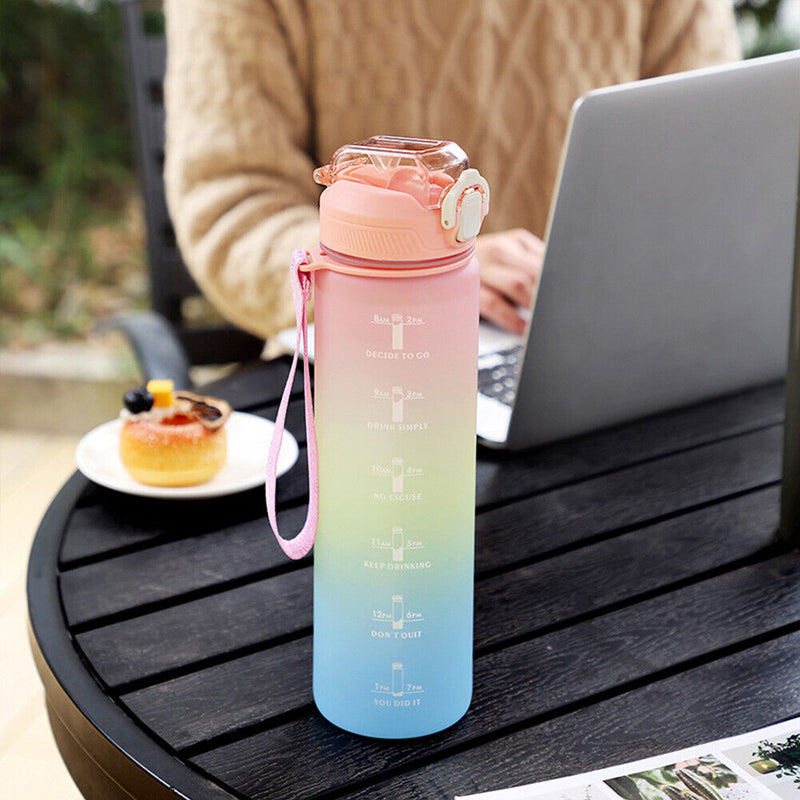 1000ml BPA Free Water Bottle for Outdoor Sports Leakproof Drinkware Drink C