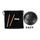 6 inch Ethereal Steel Tongue Drum 8 Tune Hand Pan Drum Tank w/ Mallets Drumstick