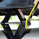 Car 360° Jack Labor-Saving Ratchet Wrench Scissor Jack Garage Lug Tire Y6Y0