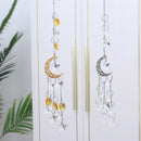 Curtain Hanging Drop Moon Star Pendant Crystal Wind Chime DIY Decorations