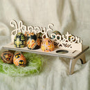 Lovely Easter Egg Rack Shelf DIY Wooden Letters Festival Easter Egg Tray