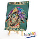 Colorful Horse Oil Paint by Numbers Hand Painted Frameless Picture Home Ornament