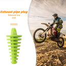 Motorcycle Exhaust Silencer Muffler Wash Plug Small (Fluorescent Yellow) Newly