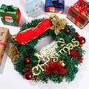 Bow-knot Christmas Wreath Garland Ornament Wall Hanging Christmas Decorations