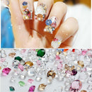 Transparent Manicure Decor Bottle Caviar Nail Art Crystals Micro Beads Glitter