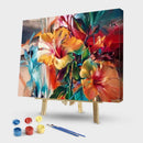 Painting By Numbers Kit DIY Colorful Flowers Canvas Oil Art Picture Ornaments