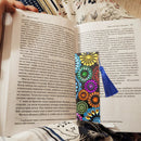 DIY Flower Special Shaped Diamond Painting Leather Tassel Bookmark Gifts Newly