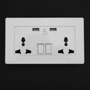 2.1A Wall Socket Dual USB Port Power Adapter Outlets Panel Universal Plug Newly