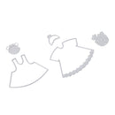 5pcs Metal Skirt Cutting Dies DIY Paper Card Scrapbooking Embossing Stencil