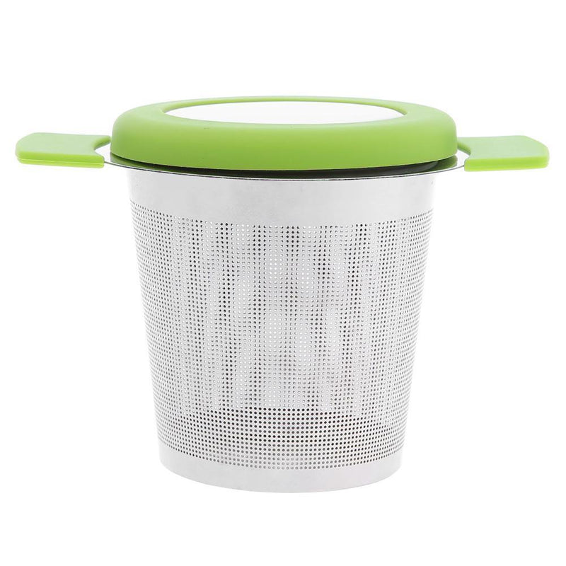 Stainless Steel Tea Strainers Infuser Steeping Loose Leaf Tea Filter(Green)