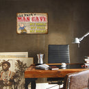 Man Cave Sheet Metal Drawing Metal Painting Tin Wall Home Poster Bedroom Sign