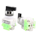 2pcs ON/OFF/ON Rotary Three Position Selector Car Switch Makes Ignition LAY37