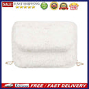 Fashion Shoulder Messenger Bag Solid Color Plush Purse Autumn Ladies Party Totes