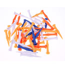 50 GOLF TEES - 2 3/4" LONG WOOD-ASST COLORS GOLF-TEES