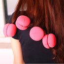 #A 6pcs Sponge Curling Rollers Hair Soft Foam Balls Mushroom DIY Hairdressing