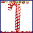 Christmas Canes Walking Stick Scepter Ornament Aluminum Film Christmas Crutch
