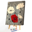 Painting By Numbers Kit DIY Flowers Hand Painted Canvas Oil Art Picture